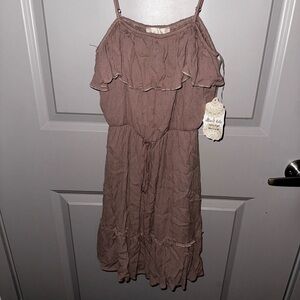 brown dress